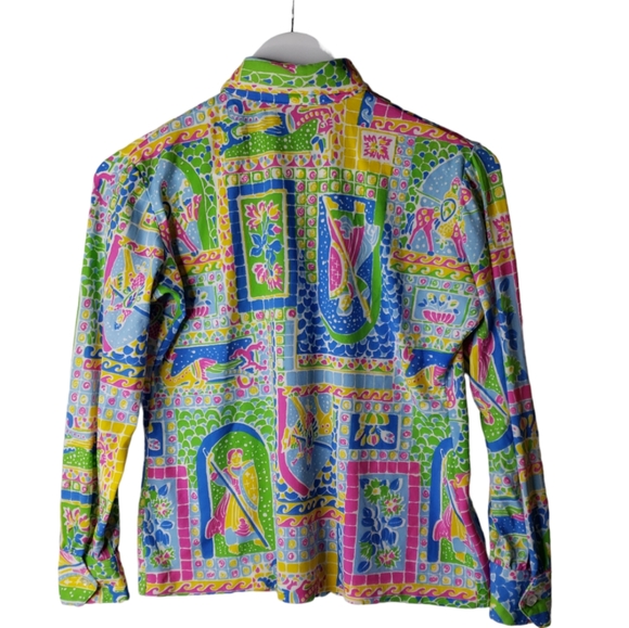 VTG Herman Geist Union 70's Novelty Neon Hipster Psychedelic Magic School Bus - Picture 13 of 15